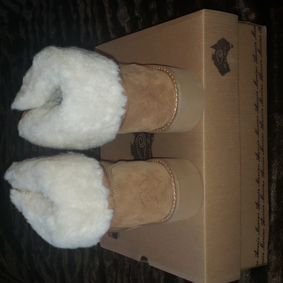 Aussie Merino Amelia Chestnut Tan Boots 12 - Picture 16 of 16